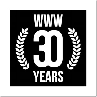 www Thirtieth 30th Anniversary Internet Web@30 Posters and Art